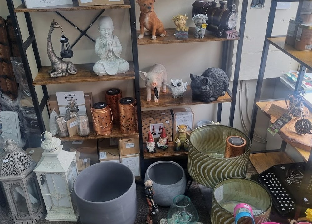 Inside Wye Knot gift shop with homeware and gifts in Builth Wells