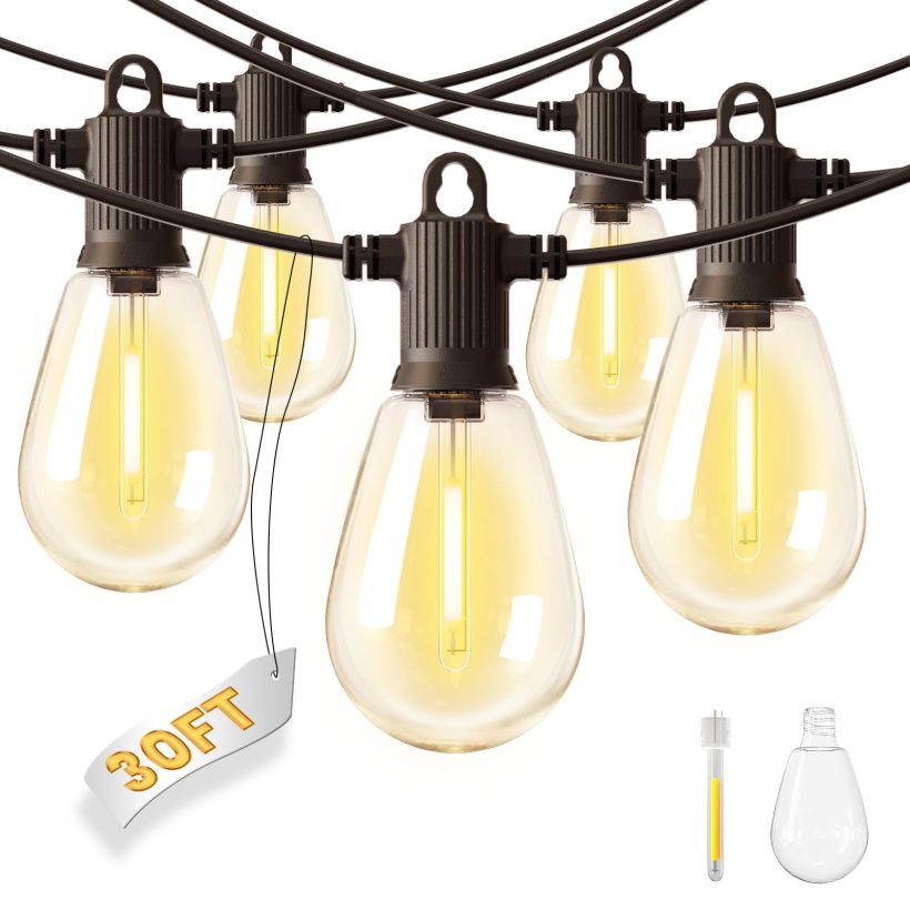 30ft Waterproof Festoon Lights by ZOTOYI