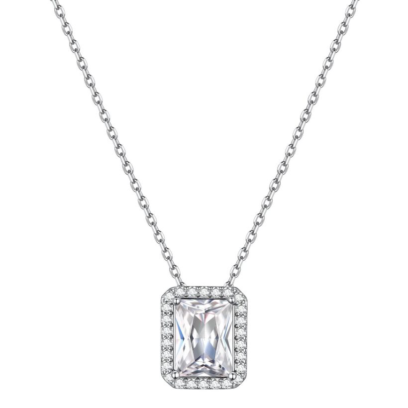 925 Sterling Silver Birthstone Necklace by ChicSilver