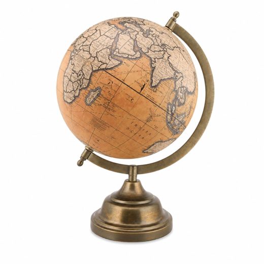 Antique globe with metal base u2013 EXERZ Antique globe with metal base by EXERZ
