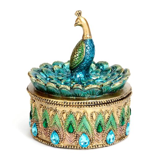 Bits and Pieces peacock keepsake box Bits and Pieces peacock keepsake box