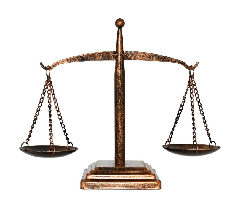 Bronze Jewelry Tray with Scale of Justice by Owlgift