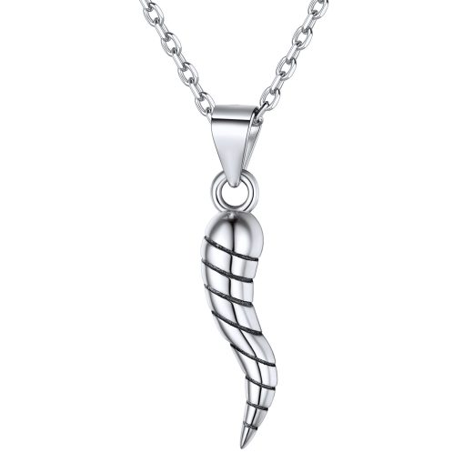 925 Sterling Silver Cornicello Necklace