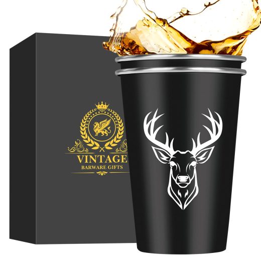 Deer Head Stainless Steel Beer Cups