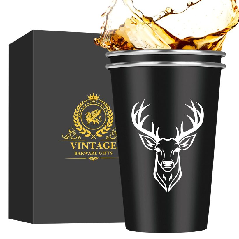 Deer Head Stainless Steel Beer Cups by MR.BARWARE