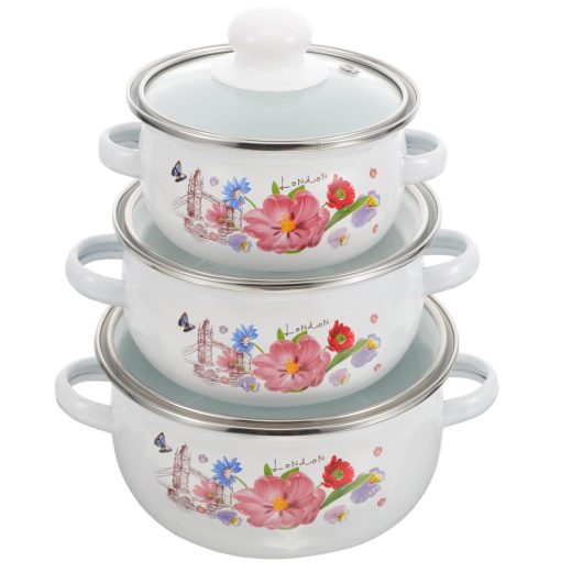 Enamel soup pot set u2013 Yardwe Enamel soup pot set by Yardwe