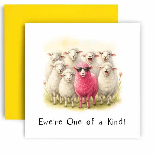 Ewe're One of a Kind Funny Anniversary Card u2013 Huxters Ewere One of a Kind Funny Anniversary Card by Huxters