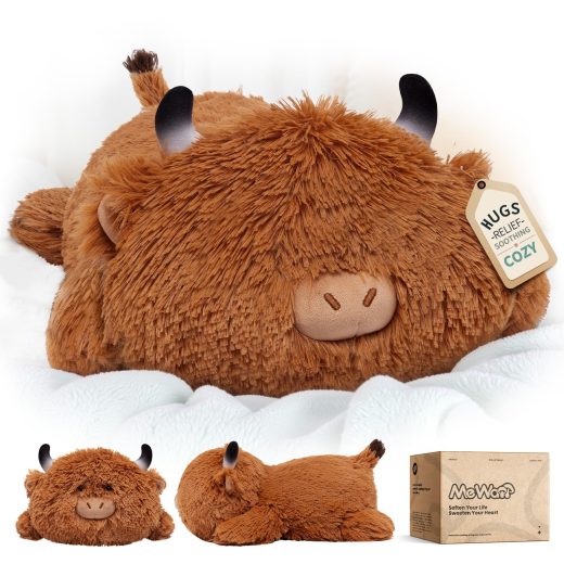 Highland cow plush pillow u2013 Mewaii Highland Cow Plush Pillow by Mewaii