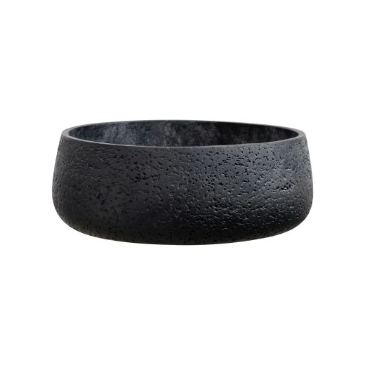 Matt Black Ceramic Planter Bowl