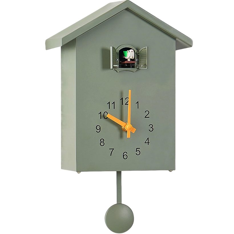 Modern cuckoo wall clock with bird voices by Yeqqzq