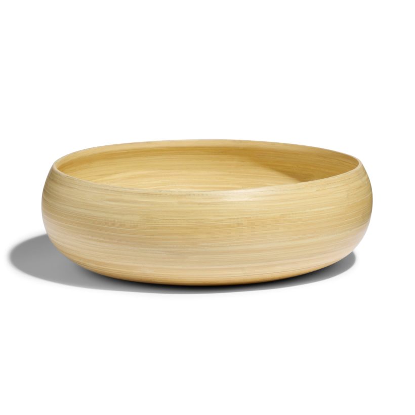 Natural bamboo salad bowl by Wegowood