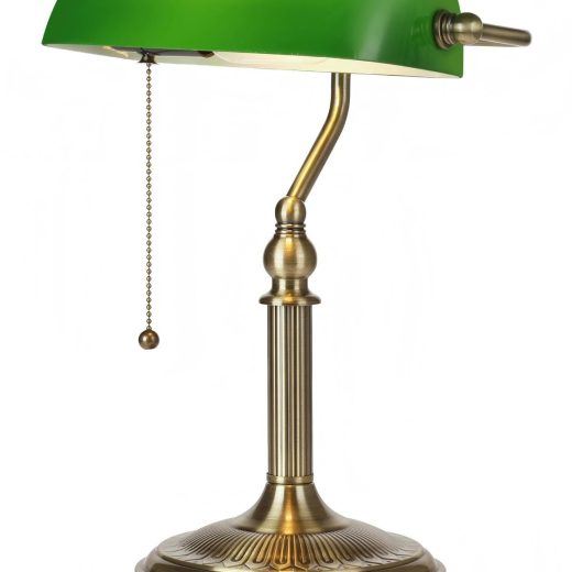 Green Glass Desk Lamp