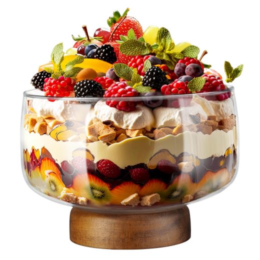 nihome 123oz/3.6l large glass trifle bowl nihome 123oz/3.6l large glass trifle bowl