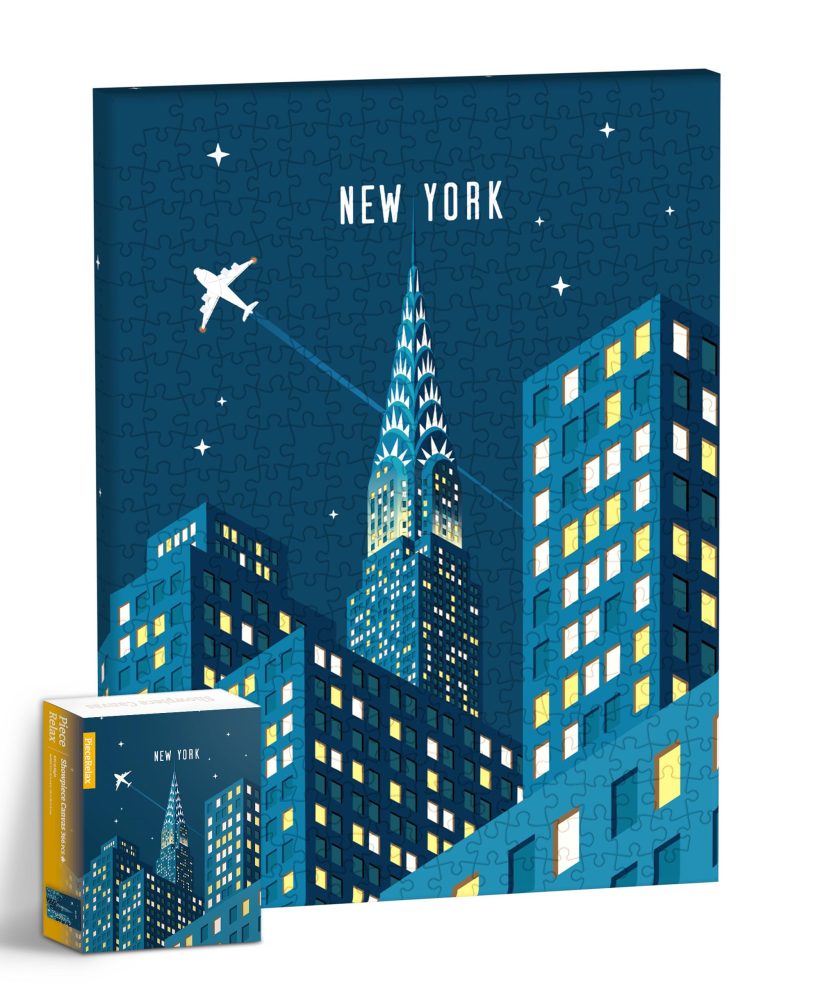 Nyc at Night Jigsaw Puzzle by PieceRelax