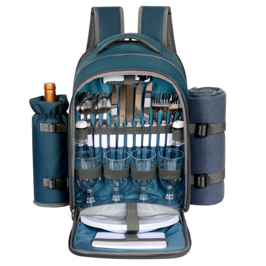 Picnic basket backpack for 4 by Hap Tim
