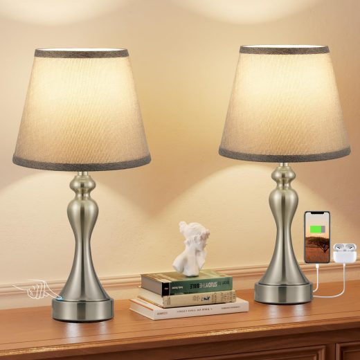Set of 2 Bedside Lamps