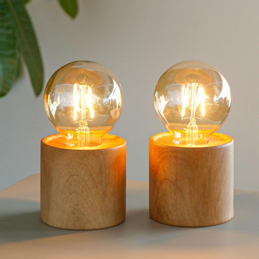 Set of 2 wood grain table lamp u2013 JHY DESIGN Set of 2 Wood Grain Table Lamp by JHY DESIGN