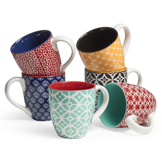 Set of 6 ceramic coffee mugs u2013 DOWAN Set of 6 ceramic coffee mugs by DOWAN