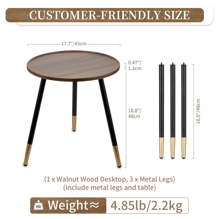 Small round coffee table by Hanobe – detail view