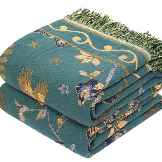 VANJOROY organic cotton bohemian throw blanket VANJOROY organic cotton bohemian throw blanket