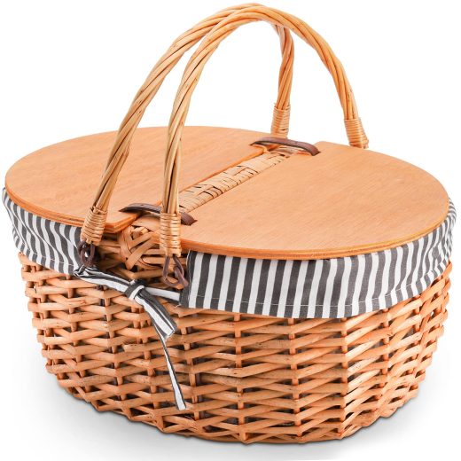 Yesland vintage wicker picnic basket Yesland vintage wicker picnic basket