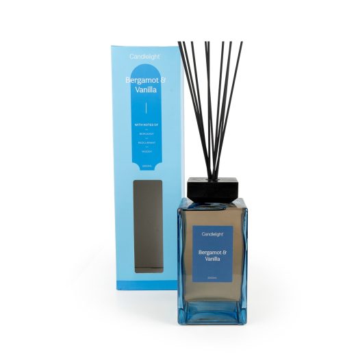 2000ml square reed diffuser bergamot & vanilla scent u2013 Candlelight Home 2000ml square reed diffuser bergamot & vanilla scent by Candlelight Home