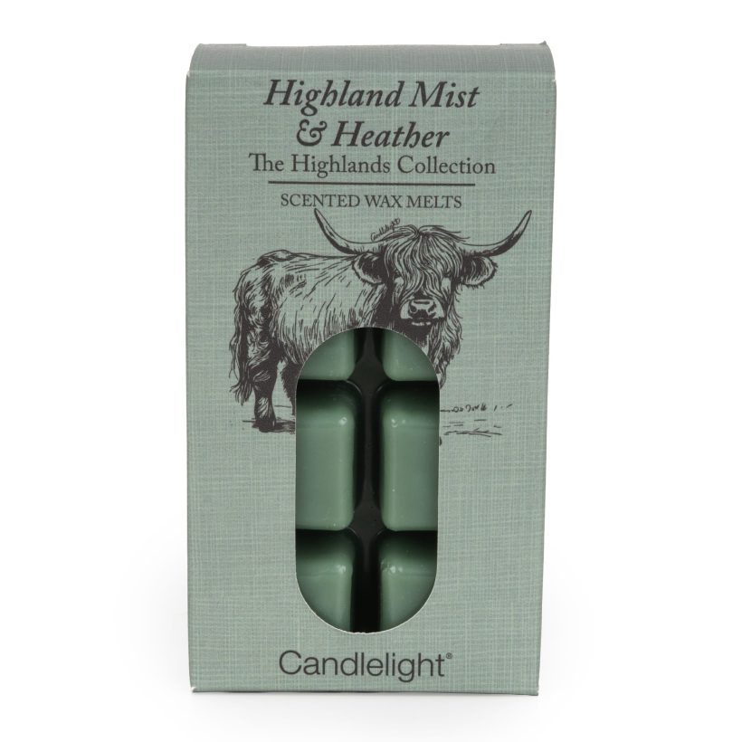 8 highland cow wax melts highland mist by Candlelight Home