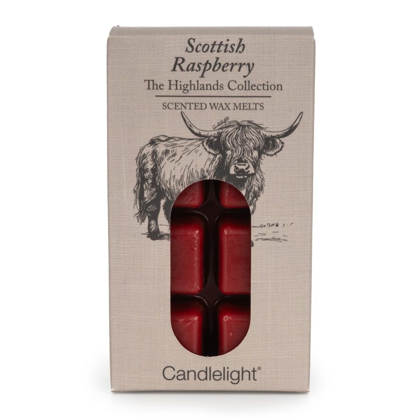 8 highland cow wax melts scottish raspberry by Candlelight Home