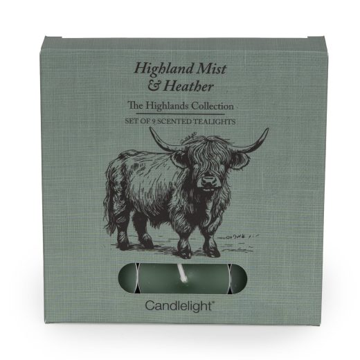 9 highland cow tealights highland mist u2013 Candlelight Home 9 highland cow tealights highland mist by Candlelight Home