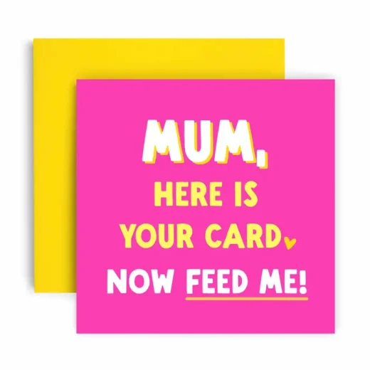 Here Is Your Card Funny Card by Huxters