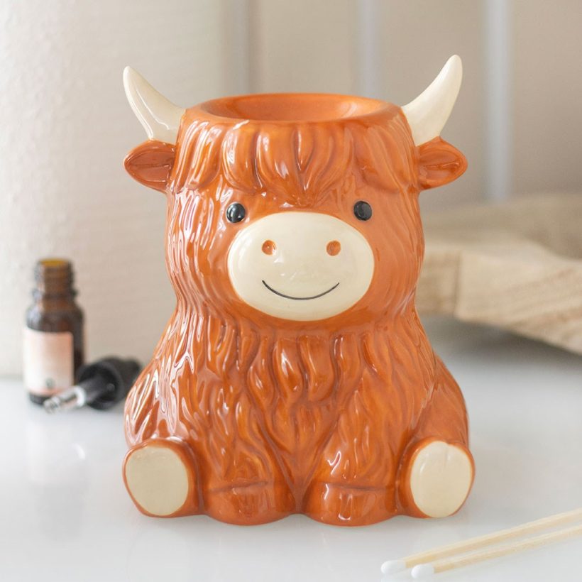 Highland cow oil burner by Something Different