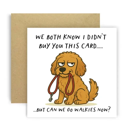 Funny Birthday Card from Dog Cockapoo