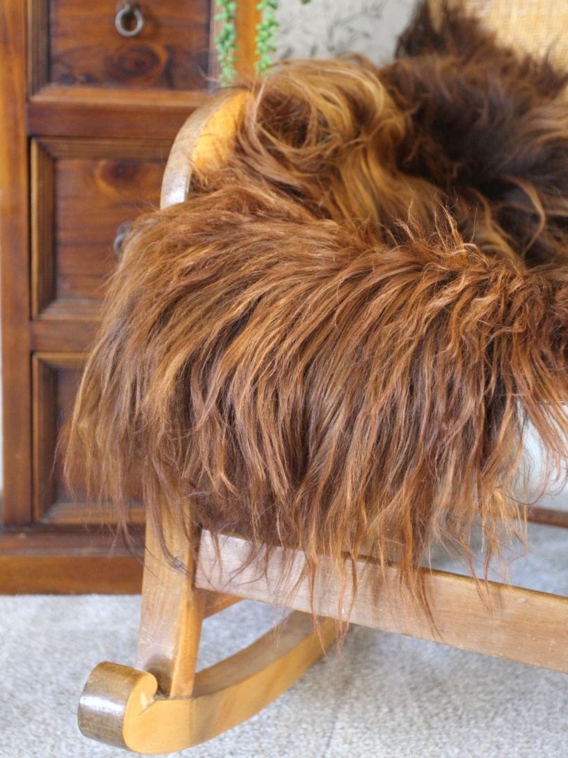 Icelandic sheepskin in chestnut by Tweed yourself