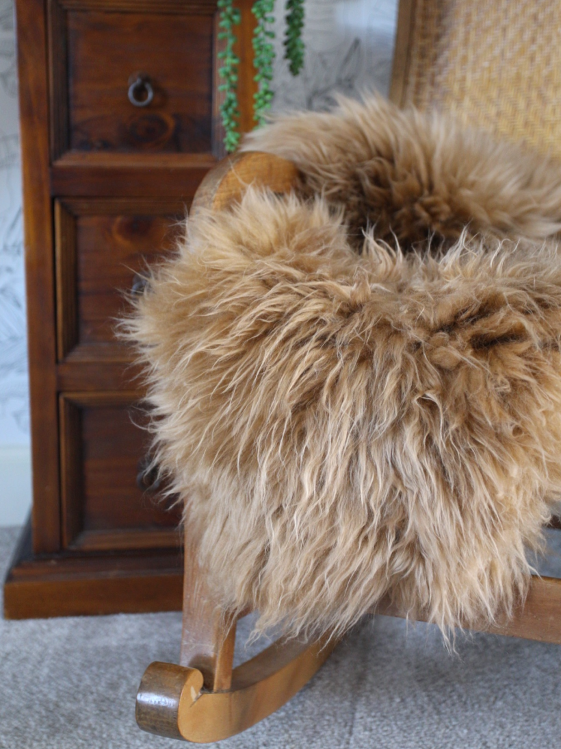 Icelandic sheepskin rug in butterscotch by Tweed yourself