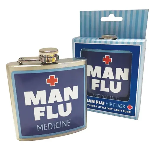 Man flu hip flask novelty gifts u2013 The Diabolical Gift People Man flu hip flask novelty gifts by The Diabolical Gift People