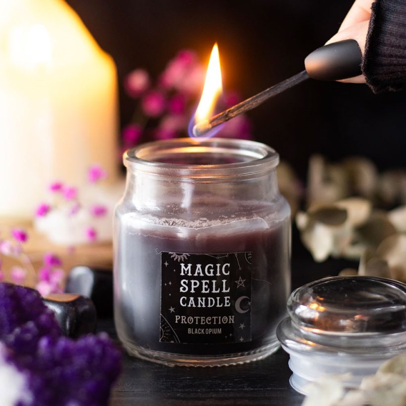 Opium protection spell candle by Something Different