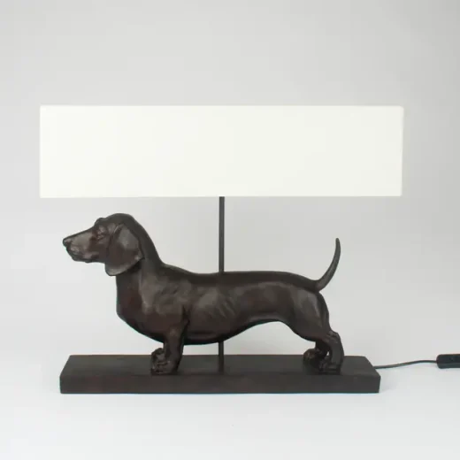 Sausage dog / dachshund table lamp by Originals International Ltd