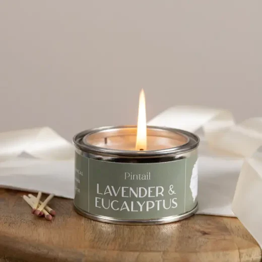 Lavender and Eucalyptus Paint Pot Candle