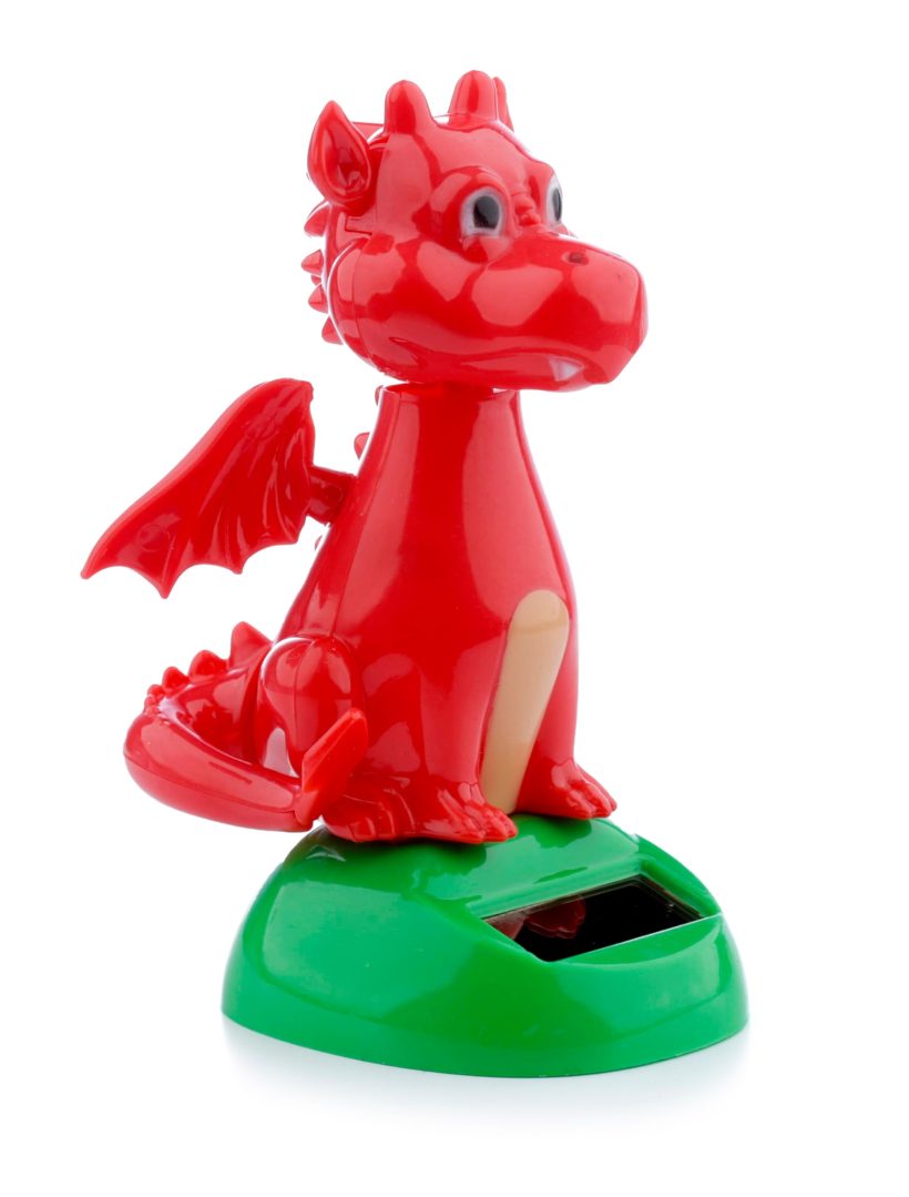 Solar-powered Welsh dragon bobble head by Puckator