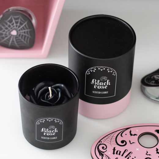Something Different black rose candle with 3d Something Different black rose candle with 3d