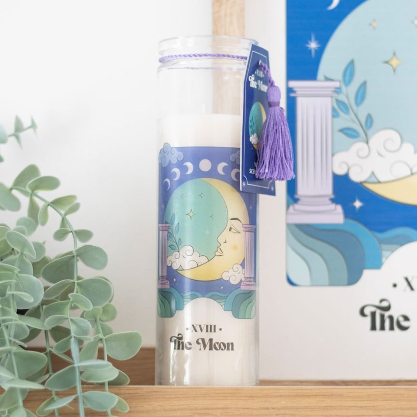 The moon violet tube candle by Something Different