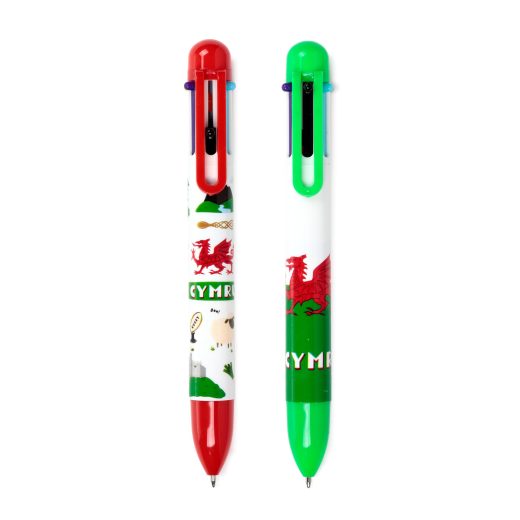 Welsh dragon multi colour pen u2013 Puckator Welsh dragon multi colour pen by Puckator