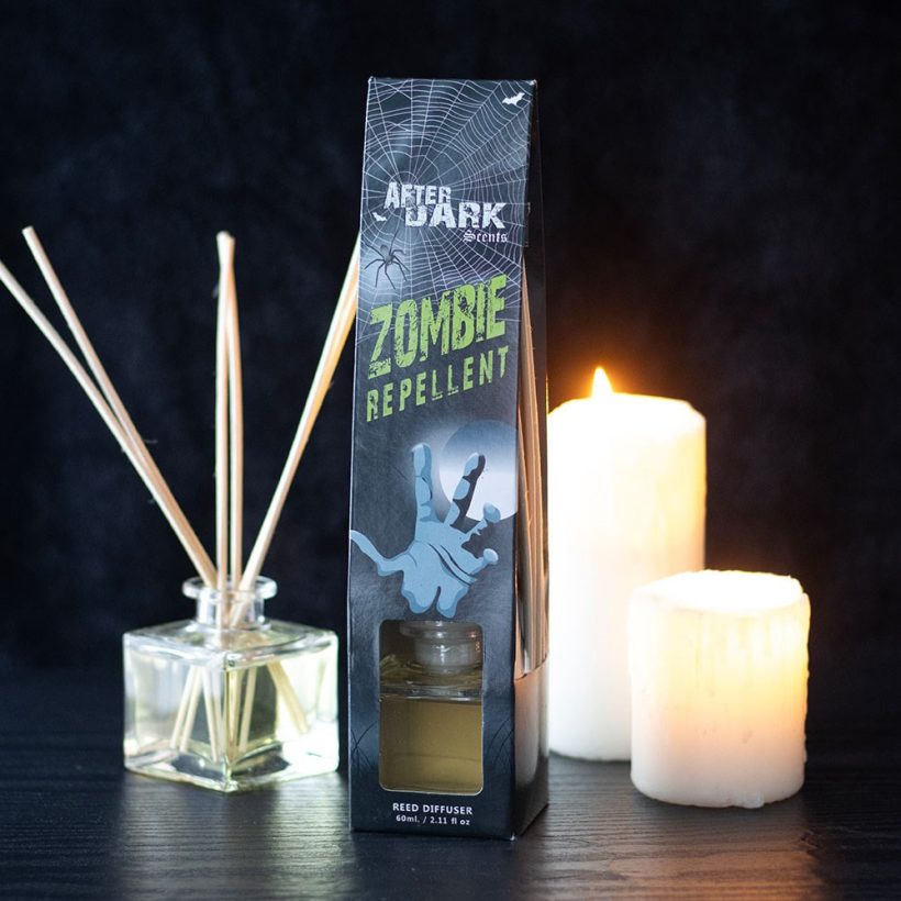 Zombie repellent reed diffuser by Something Different