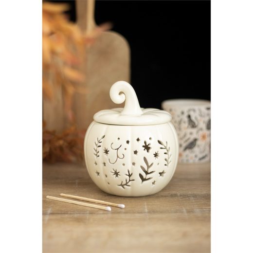 Cream folk pumpkin oil burner u2013 Something Different Cream Folk Pumpkin Oil Burner by Something Different