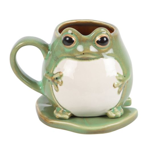 Frog shaped mug and saucer u2013 Something Different Frog Shaped Mug and Saucer by Something Different