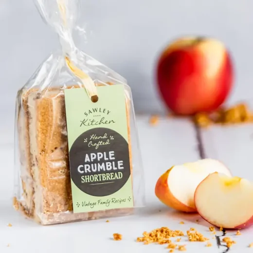 Sawley Kitchen apple crumble shortbread biscuits Sawley Kitchen apple crumble shortbread biscuits