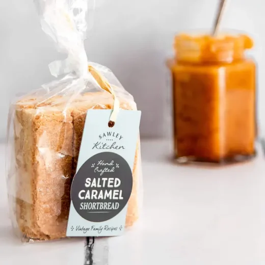 Sawley Kitchen salted caramel shortbread biscuits Sawley Kitchen salted caramel shortbread biscuits
