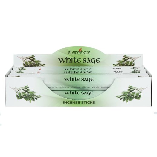 Set of 6 White Sage Incense Sticks by Something Different