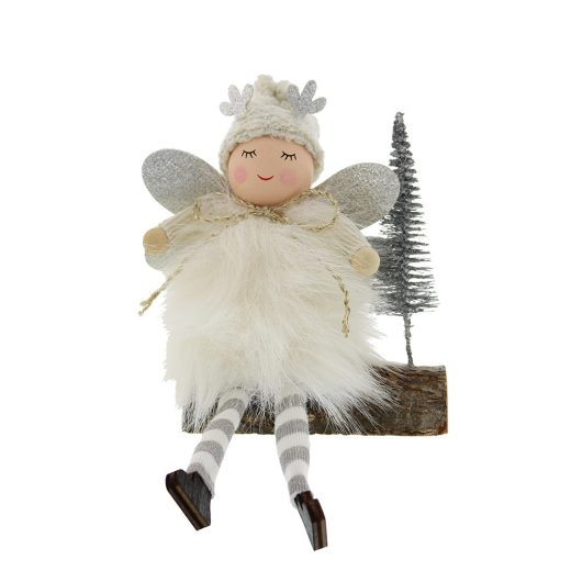 White Fairy Ornament 13cm by Something Different