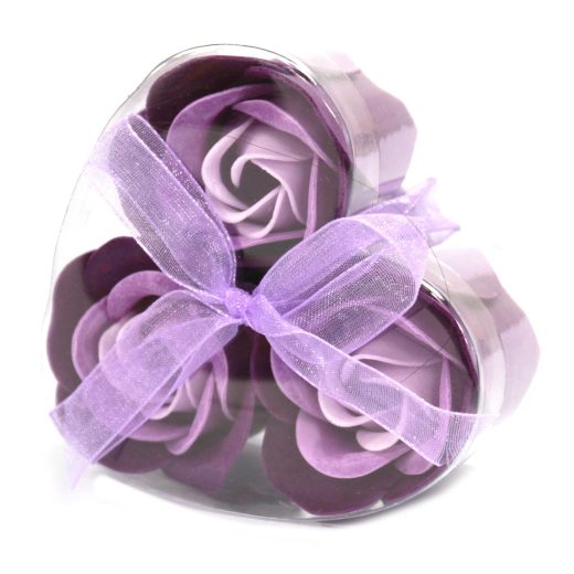 3 lavender roses flower soap in heart box u2013 Ancient Wisdom 3 Lavender Roses Flower Soap in Heart Box by Ancient Wisdom